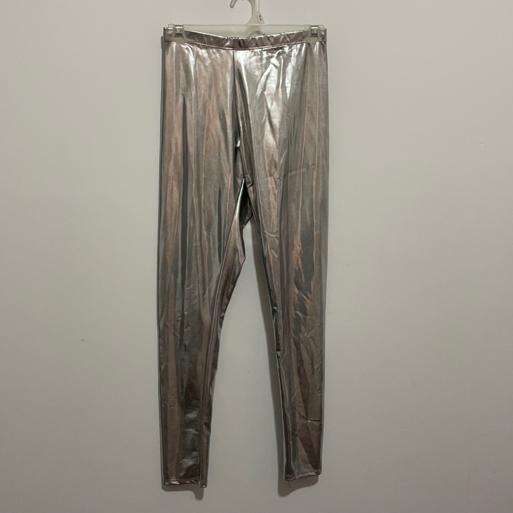 Silver legging and skirt set